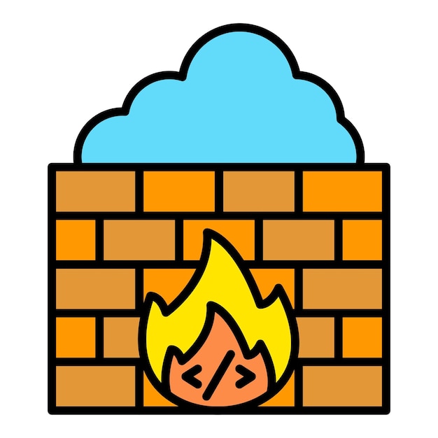 Icono de la pared de ladrillo