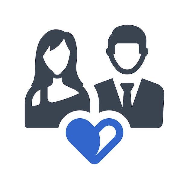 Icono de la pareja romántica