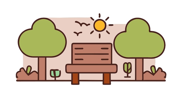icono del parque con contorno de colores