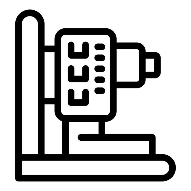 Icono de la parte de detalle de la máquina CNC para el procesamiento de metales