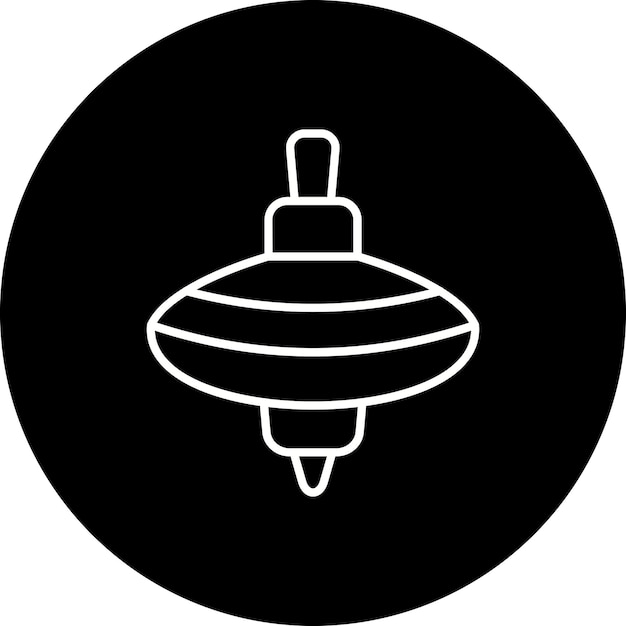 Icono de la parte superior giratoria