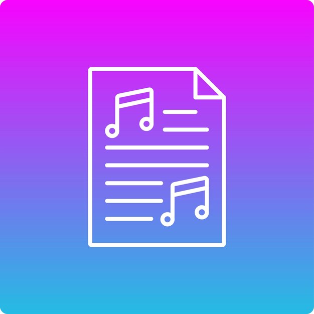 Icono de la partitura de la música
