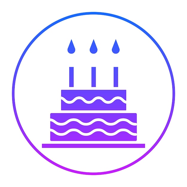 El icono del pastel de bodas