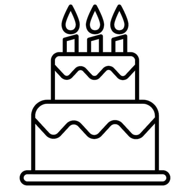 Icono de pastel de dos capas