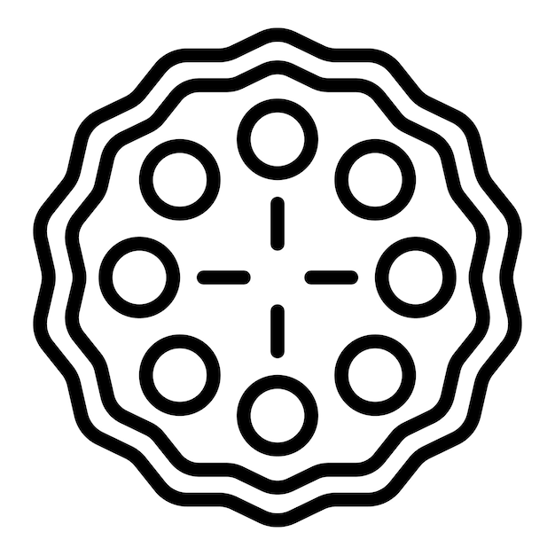 Icono de pastel de manzana y canela Icono de vector de pastel de manzana y canela para diseño web aislado en fondo blanco