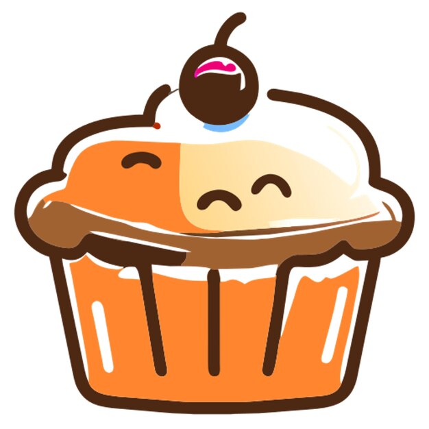 el icono de los pasteles de copa se llena de desplazamiento