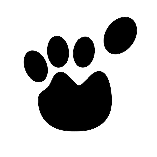 El icono de las patas de gato