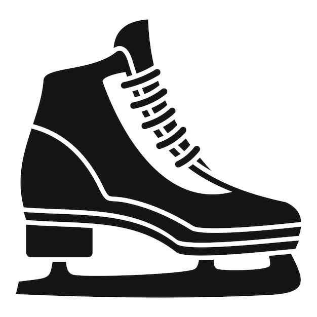 Icono de patinaje sobre hielo clásico Ilustración simple de icono vectorial de patinajes sobre hielo clásica para diseño web aislado en fondo blanco