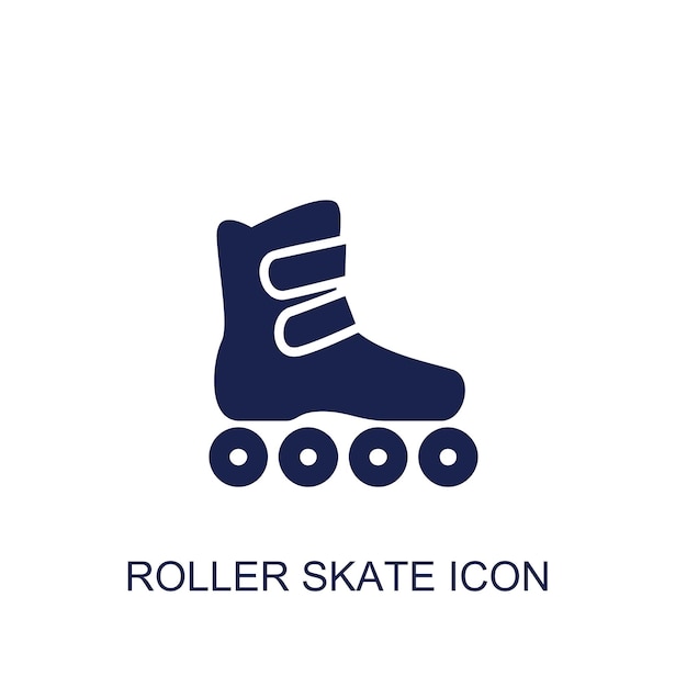 icono de patinaje sobre ruedas fondo blanco