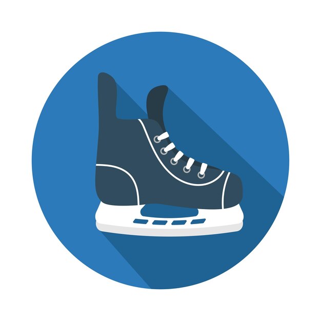 Icono patines de hockey de invierno