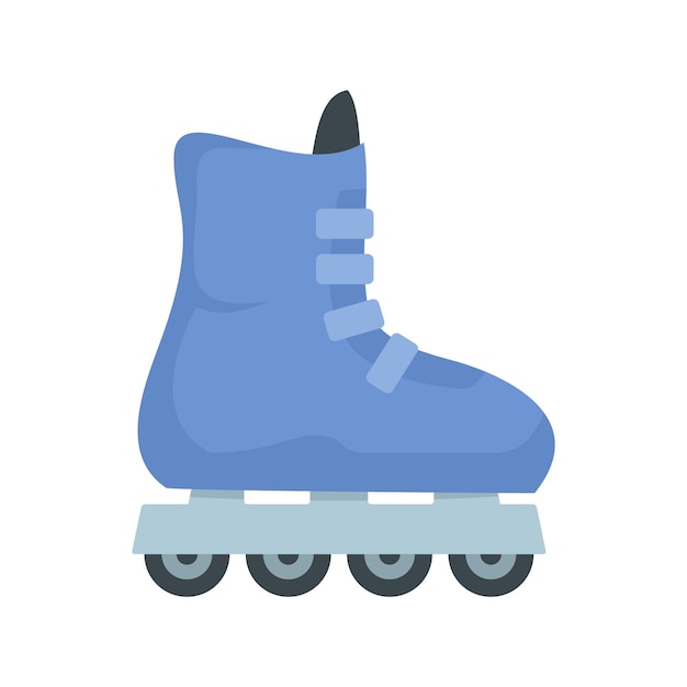 Vector icono de patines en línea para niños ilustración plana de icono de vector de patines en línea para niños para diseño web