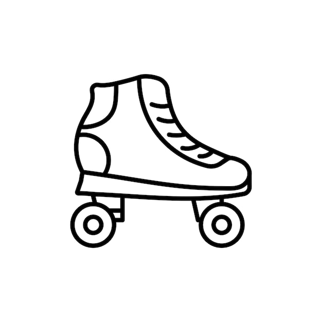 El icono de los patines de ruedas