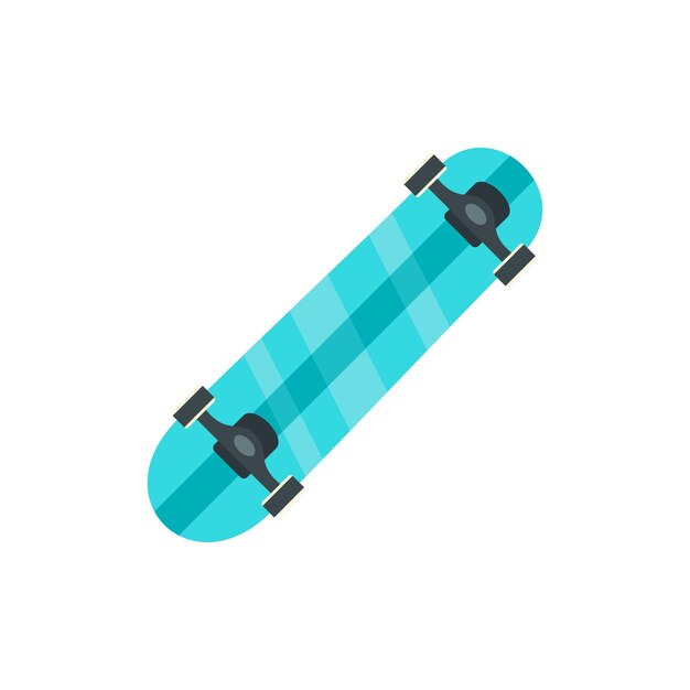 Icono de patineta deportiva Ilustración plana del ícono vectorial de patinetta deportiva para el diseño web