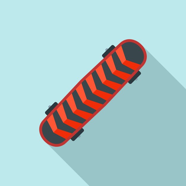 Icono de patineta extrema Ilustración plana del ícono vectorial de patinetta extrema para el diseño web
