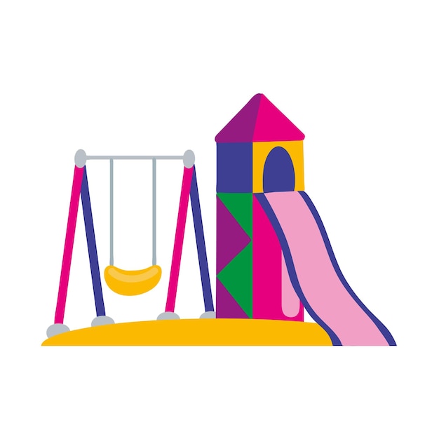 Icono de patio de recreo clipart avatar logotipo aislado ilustración vectorial