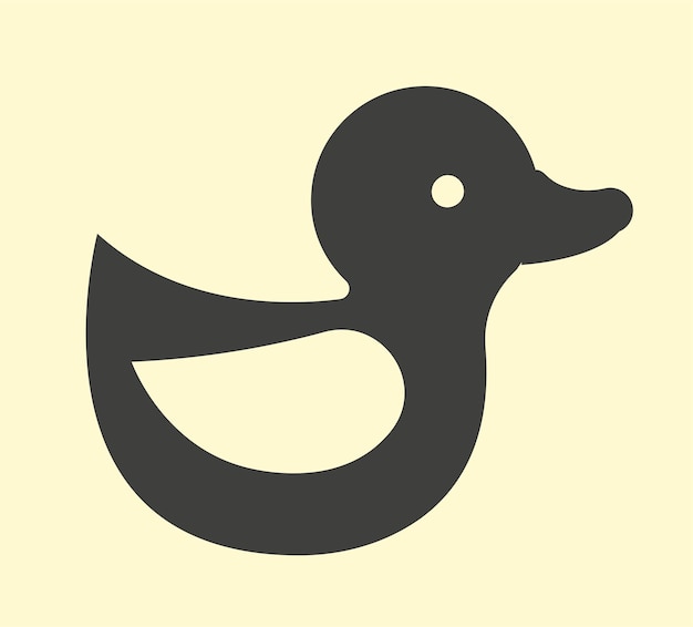 Vector icono de pato bebé