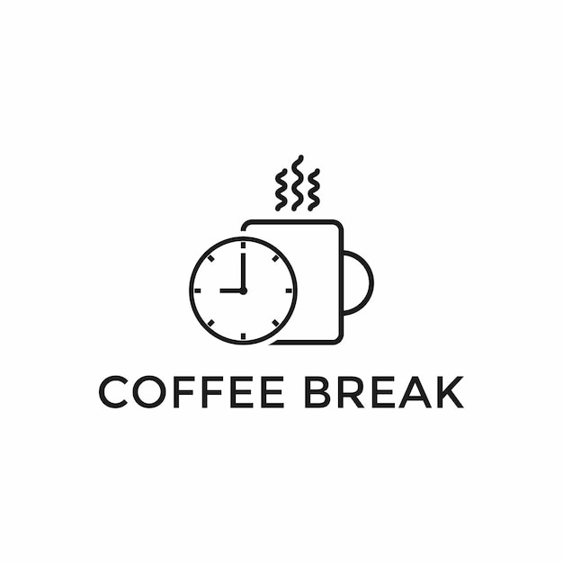 Icono de pausa para el café Ilustración vectorial para aplicaciones de sitios web y herramientas de aplicación