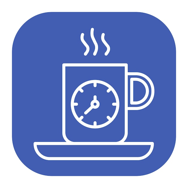 El icono de la pausa para el café