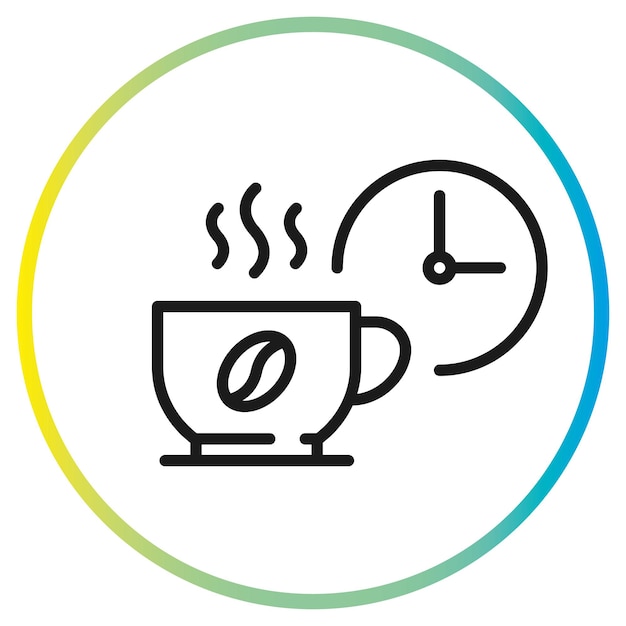 icono de pausa para el café