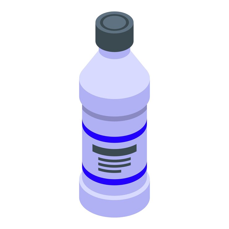 Vector icono de pegamento de botella vector isométrico líquido epoxi líquido de café