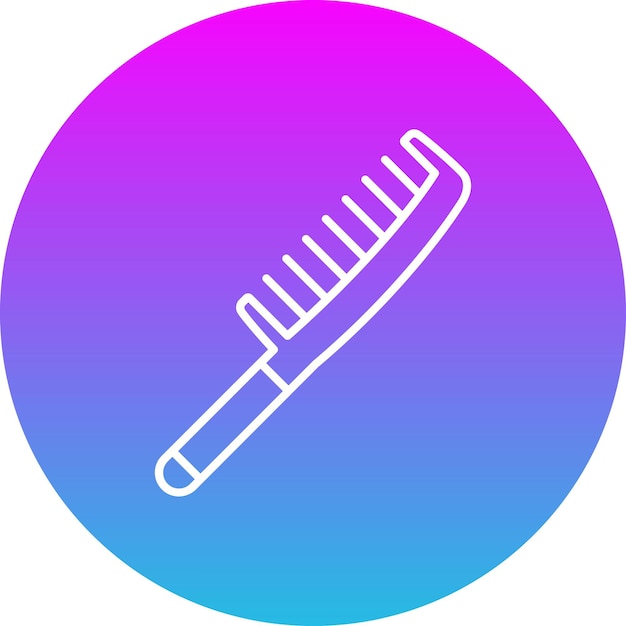 Icono del peine para el cabello