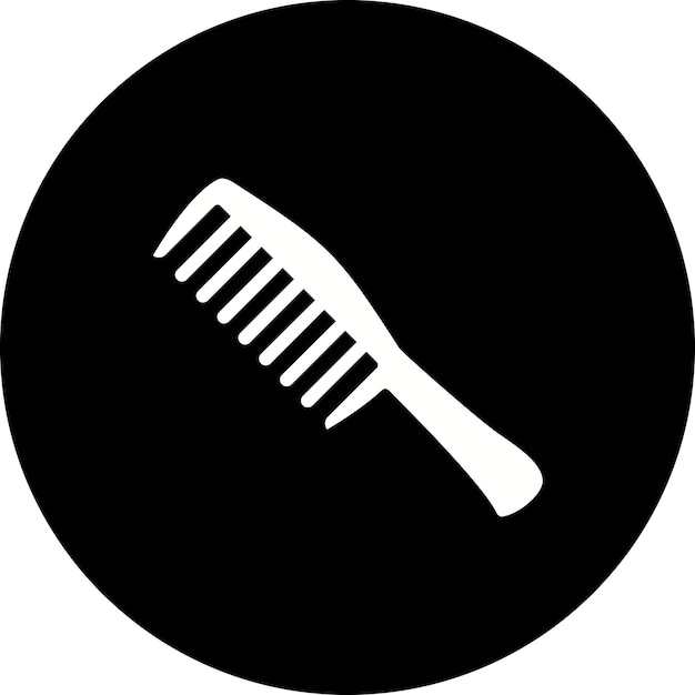 El icono del peine de cabello