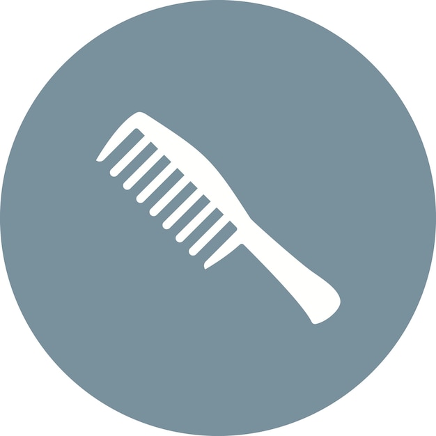 El icono del peine de cabello