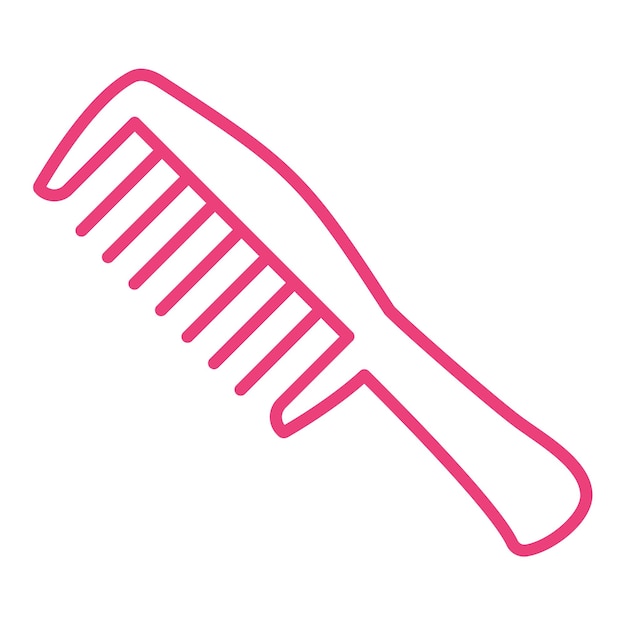 El icono del peine de cabello