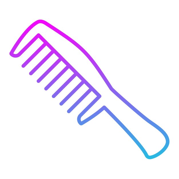El icono del peine de cabello