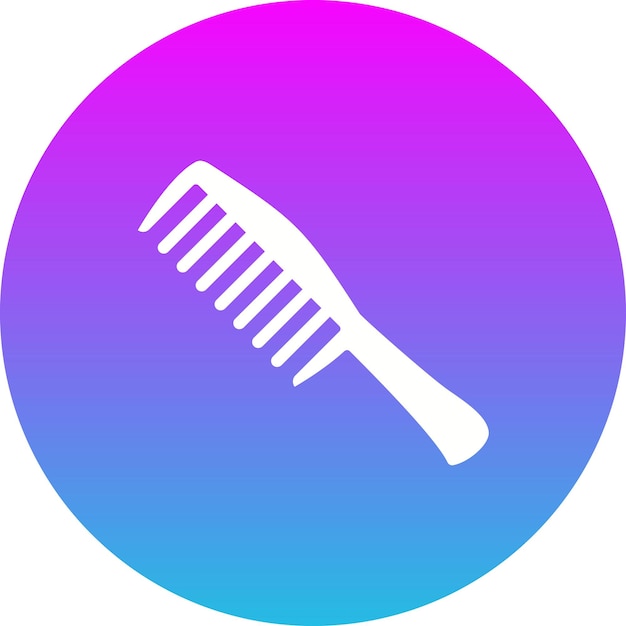 El icono del peine de cabello
