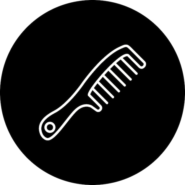Icono del peine para el cabello