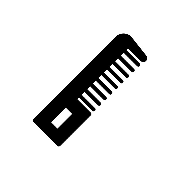 icono de peine de pelo plantilla vectorial logotipo colección de moda diseño plano
