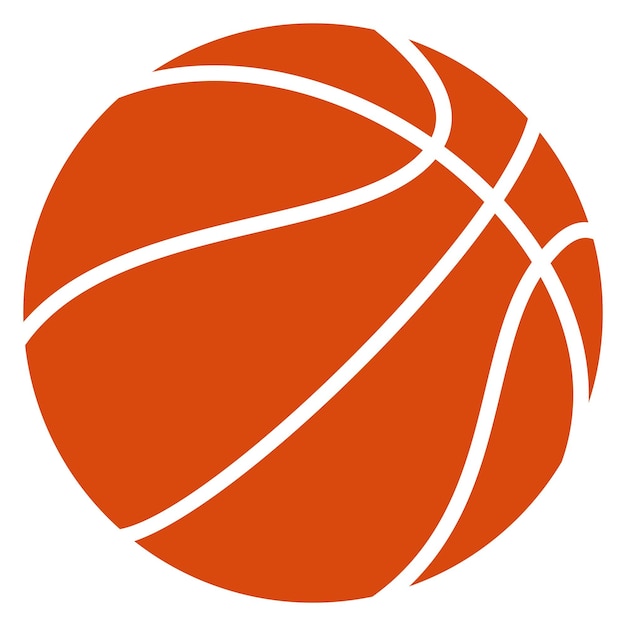 Vector icono de pelota de baloncesto símbolo de liga de deporte de equipo