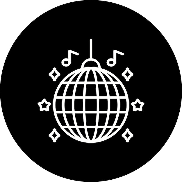 Icono de la pelota de discoteca