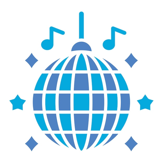 Icono de la pelota de discoteca