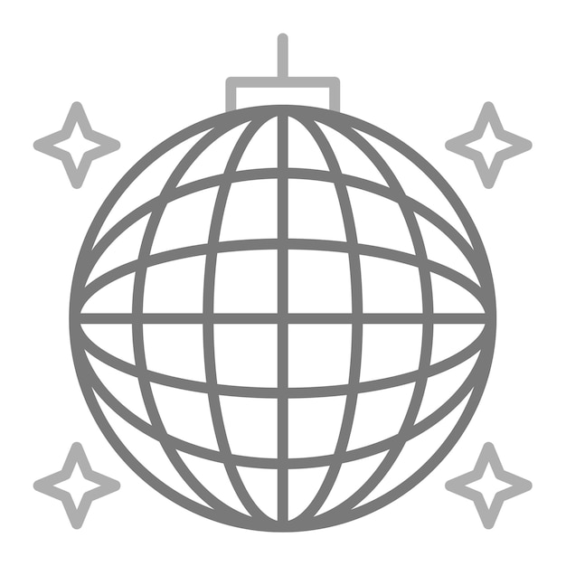 El icono de la pelota de discoteca