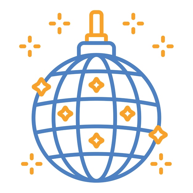 El icono de la pelota de discoteca