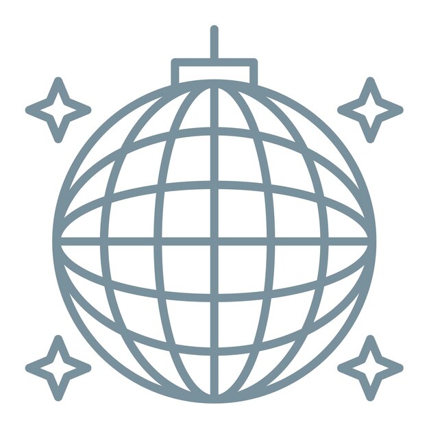 El icono de la pelota de discoteca