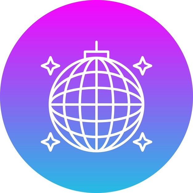 El icono de la pelota de discoteca
