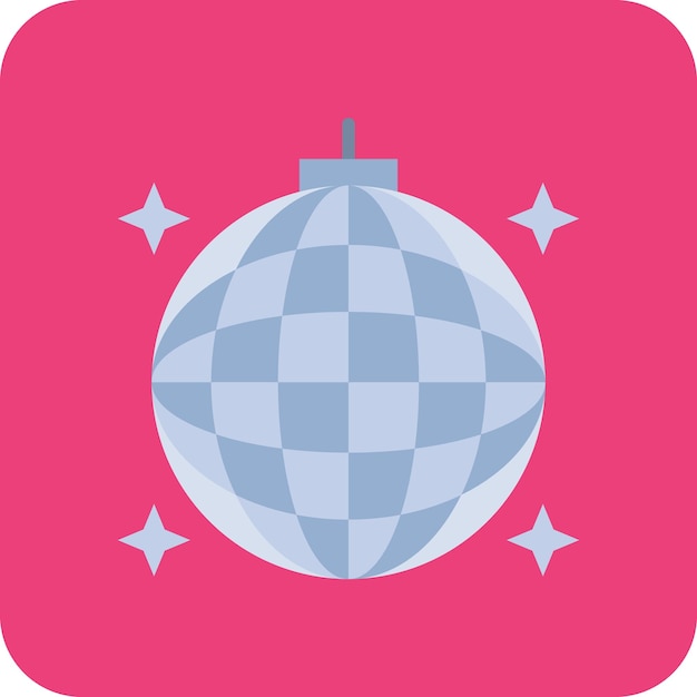 El icono de la pelota de discoteca