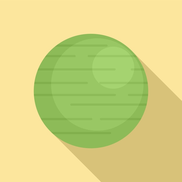 Icono de pelota de fitness Ilustración plana del icono de vector de pelota de fitness para diseño web
