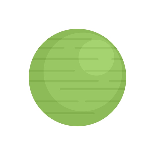 Icono de pelota de fitness Ilustración plana del icono de vector de pelota de fitness para diseño web