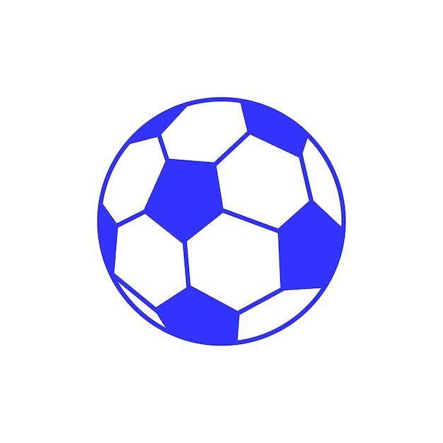 Vector icono de pelota de fútbol diseño vectorial plantillas concepto