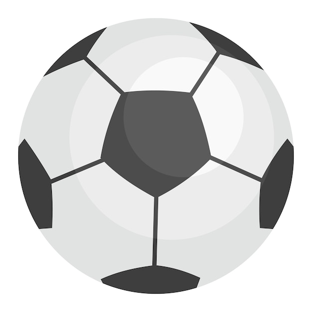 Icono de pelota de fútbol Ilustración plana del icono de vector de pelota de fútbol para diseño web