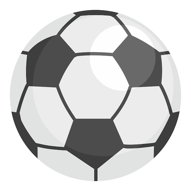 Icono de pelota de fútbol Ilustración plana del icono vectorial de pelota De fútbol para el diseño web