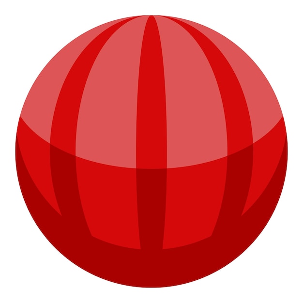 Icono de pelota de juego de perro Isométrico de icono de vector de pelota de juego de perro para diseño web aislado sobre fondo blanco