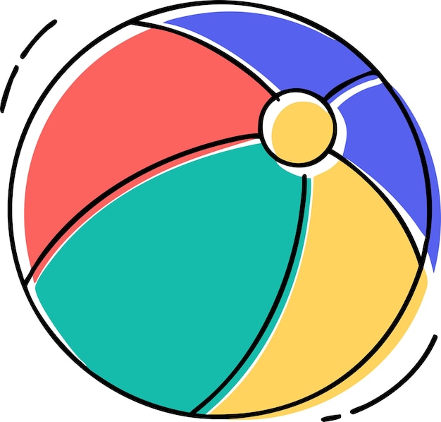 icono de pelota de playa o icono de voleibol aislado fondo blanco