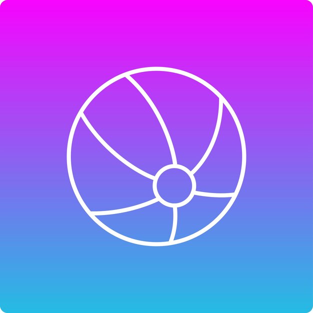 Icono de la pelota de playa