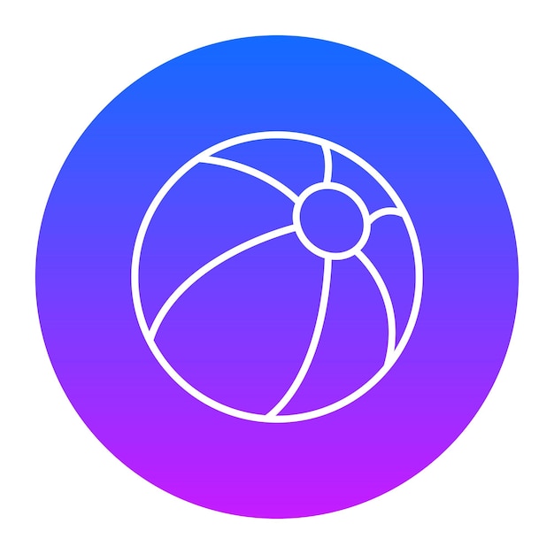 Icono de la pelota de playa