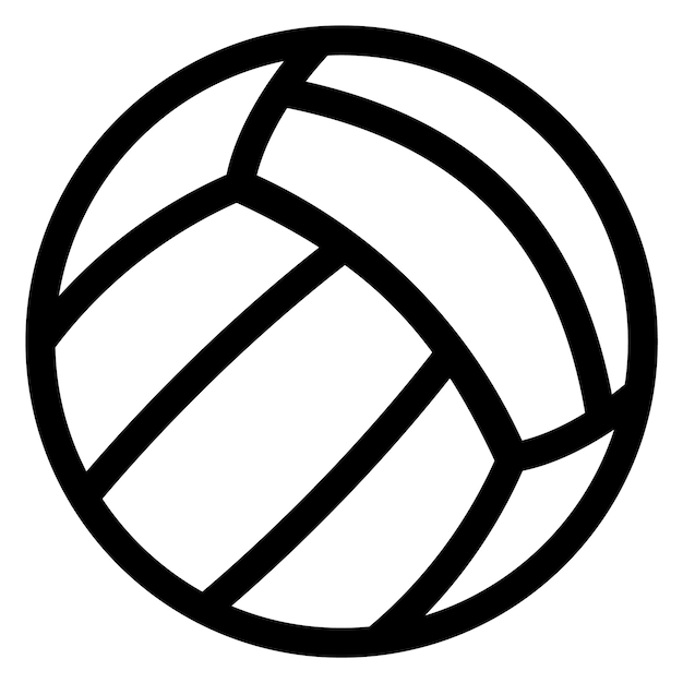 Icono de pelota de voleibol deporte de equipo al aire libre de verano